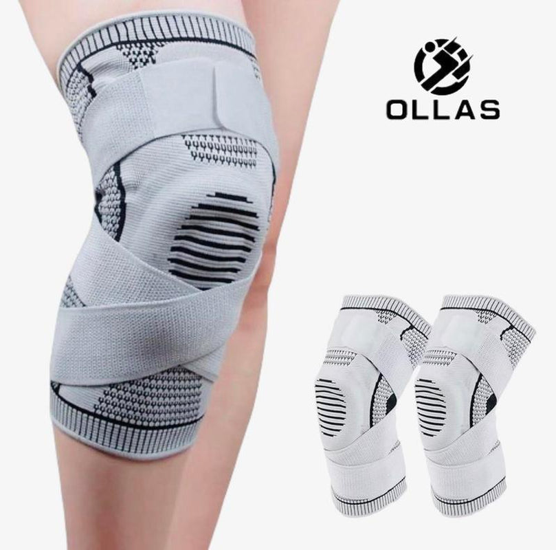 OLLAS Knee Braces, 2-Pack, Knee Support Compression Sleeves, Fitness Sports Knee Braces, Women'S & Men'S Compression Suitable for Running, Fitness, Basketball