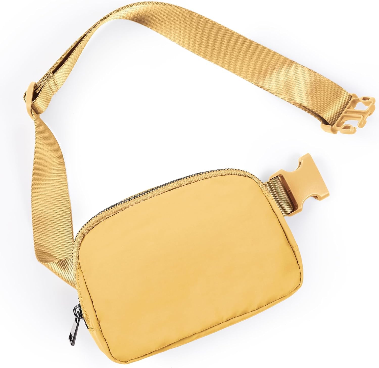 ODODOS Unisex Mini Belt Bag with Adjustable Strap Small Fanny Pack for Workout Running Traveling Hiking, Black