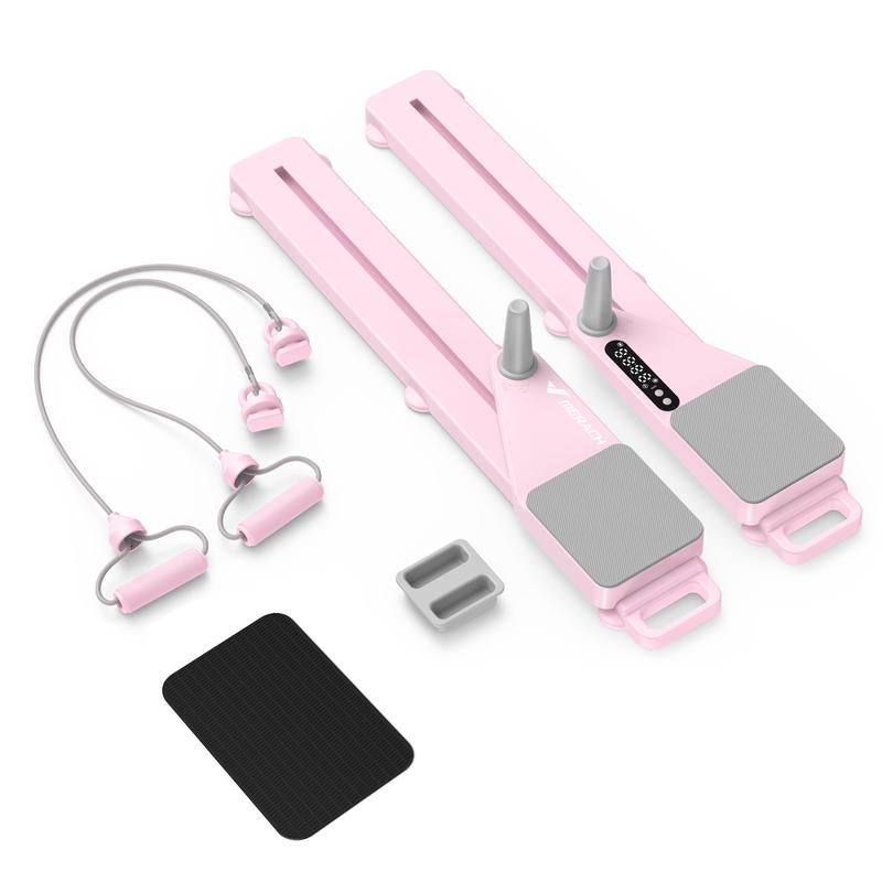 Merach Multi-Functional Adjustable Ab Exercise Board, Split Ab Slide Roller Board, Home Pilates Reformer with Knee Mat for Home Gym Core & Ab Strength Training, Abdominal Crunch Machine, Tiktokshopblackfriday