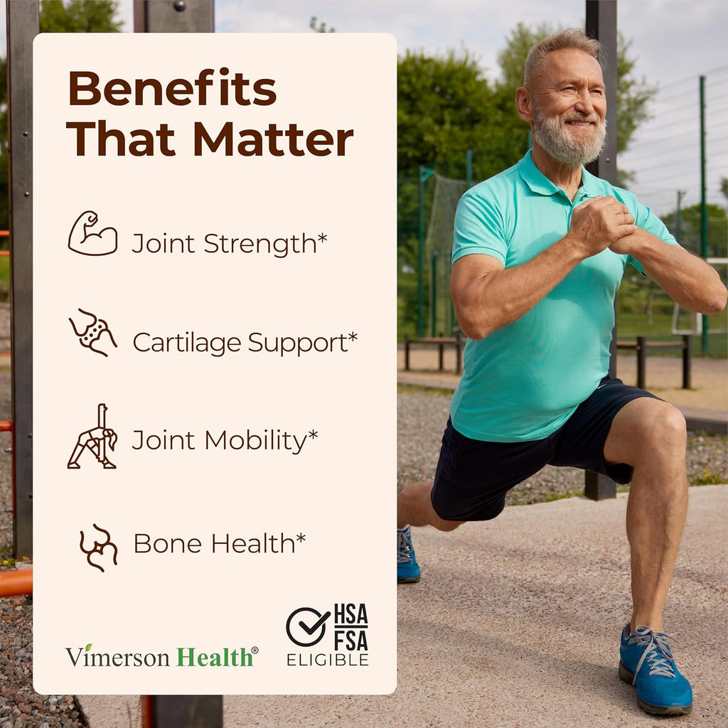 Glucosamine Chondroitin MSM – Joint Support Supplement for Women and Men with Glucosamine Sulfate 1500 Mg, Chondroitin and MSM – for Cartilage, Joint Health and Flexibility – 90 Capsules