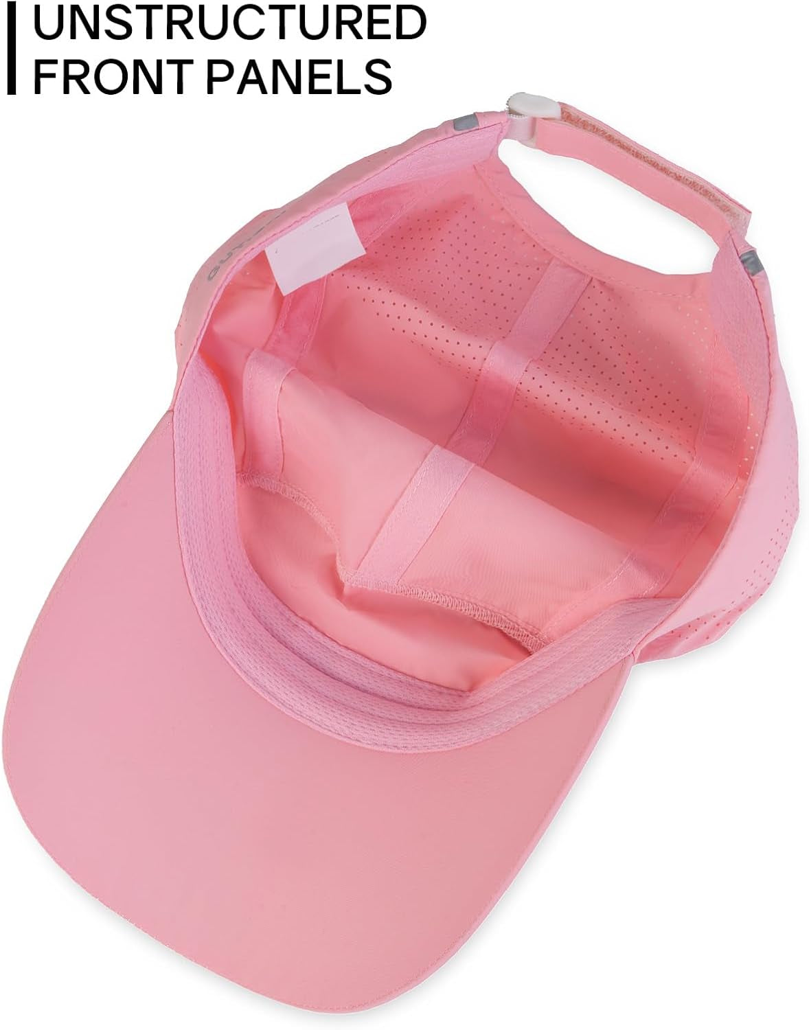 Quick Dry Running Hat Adjustable Cooling Baseball Hat Breathable Sport Cap Reflective UPF 50+ Run Hats for Womens Men