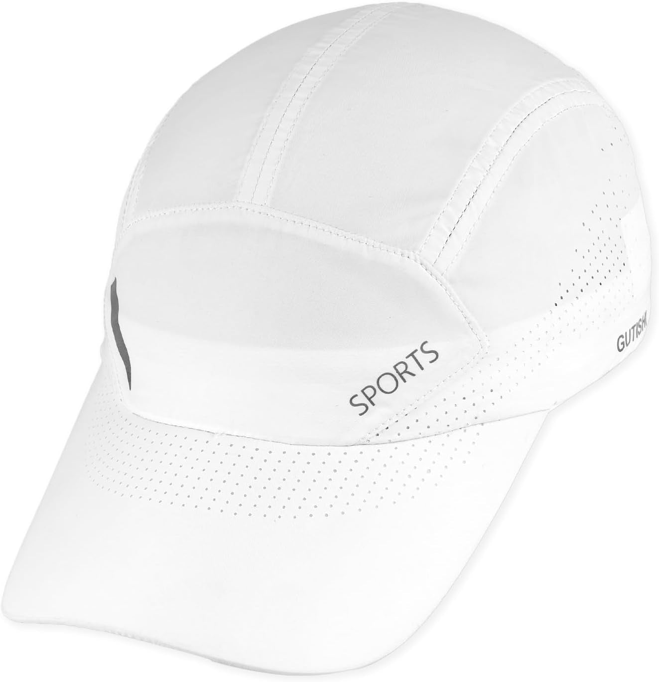 Quick Dry Running Hat Adjustable Cooling Baseball Hat Breathable Sport Cap Reflective UPF 50+ Run Hats for Womens Men