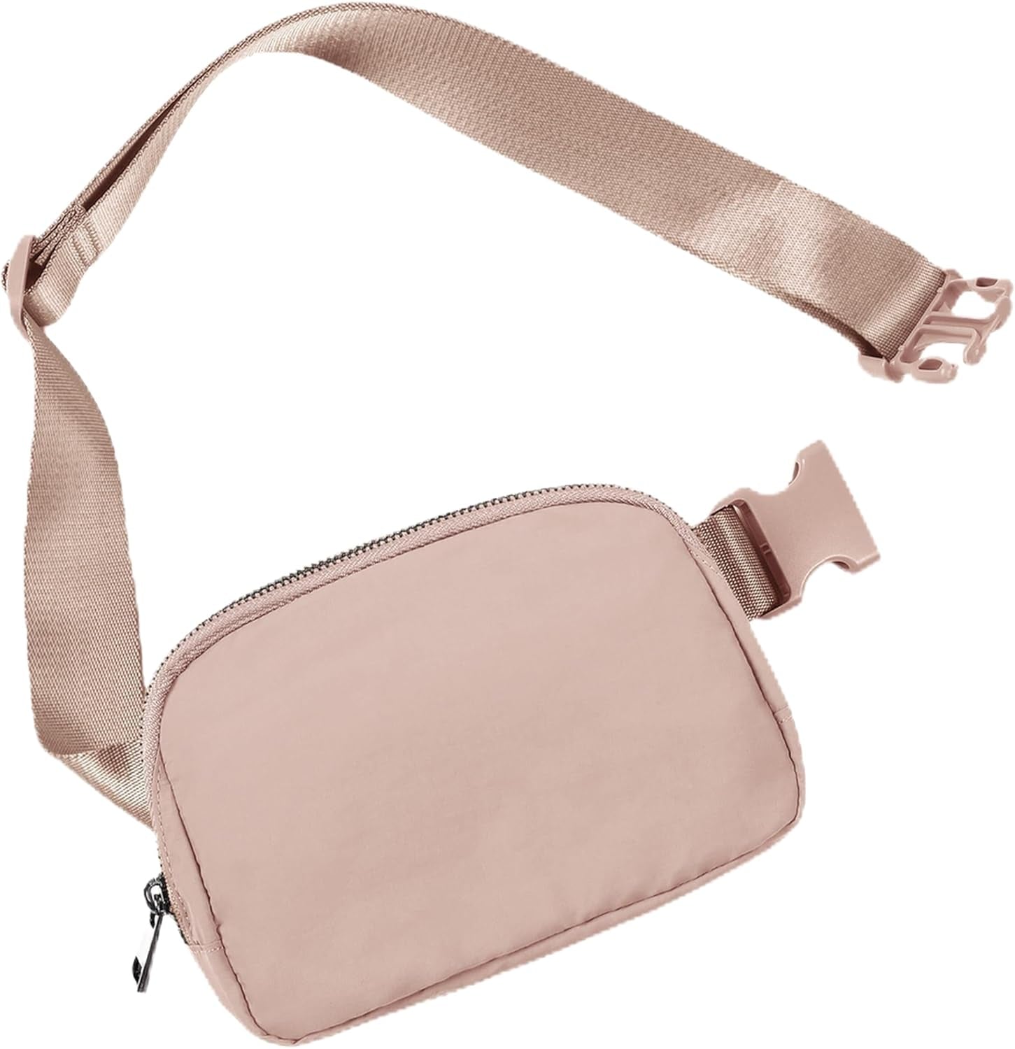 ODODOS Unisex Mini Belt Bag with Adjustable Strap Small Fanny Pack for Workout Running Traveling Hiking, Black