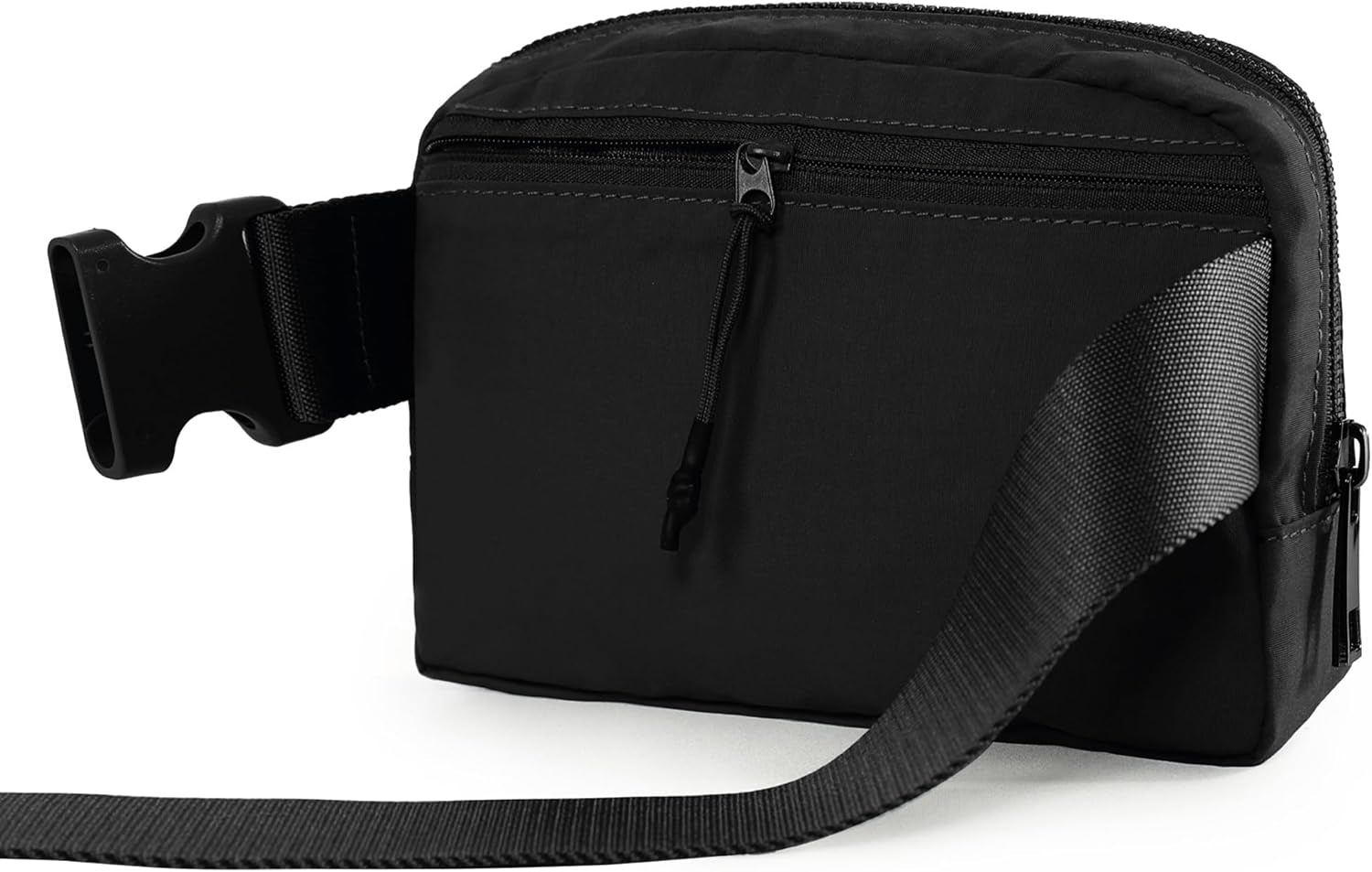 ODODOS Unisex Mini Belt Bag with Adjustable Strap Small Fanny Pack for Workout Running Traveling Hiking, Black