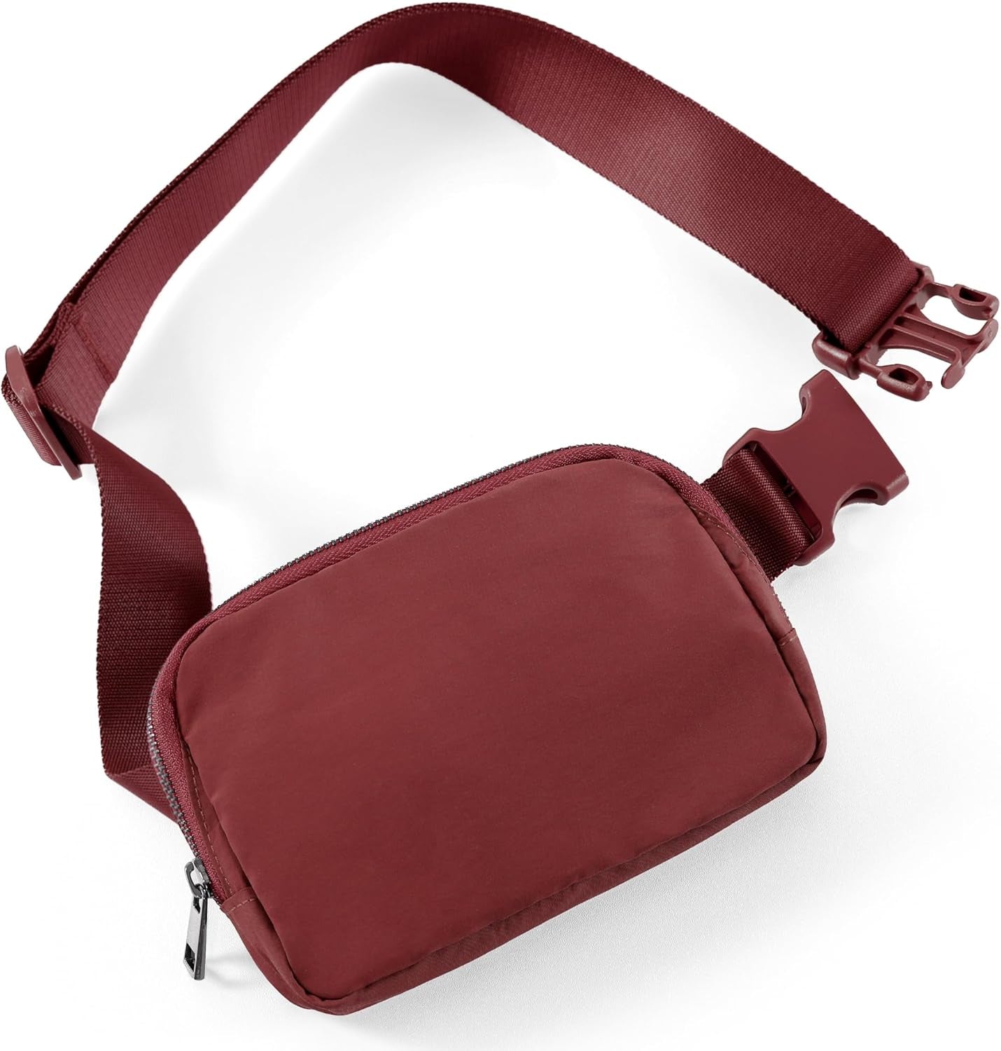 ODODOS Unisex Mini Belt Bag with Adjustable Strap Small Fanny Pack for Workout Running Traveling Hiking, Black