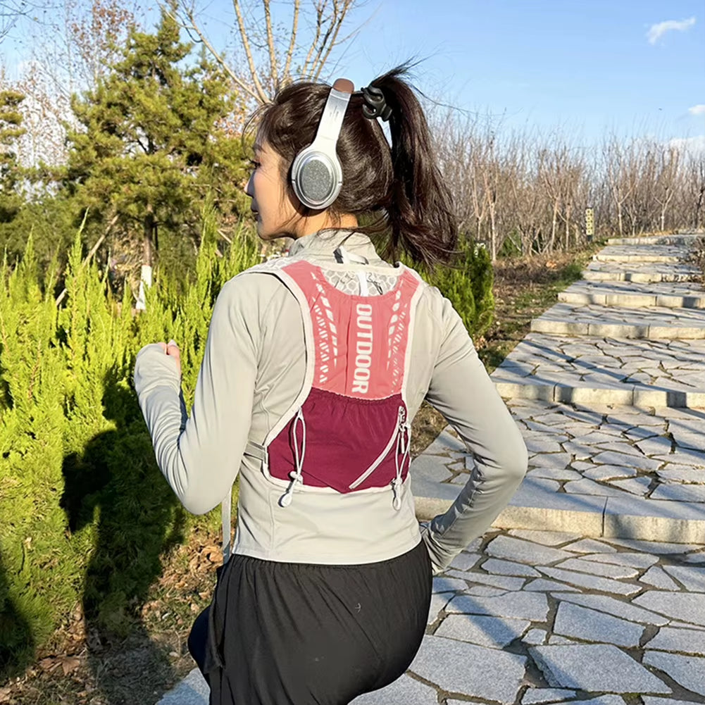 Hydration Running Vest Waterproof Lightweight Running Vest Reflective Outdoors Hydration Pack for Hiking Trail Running