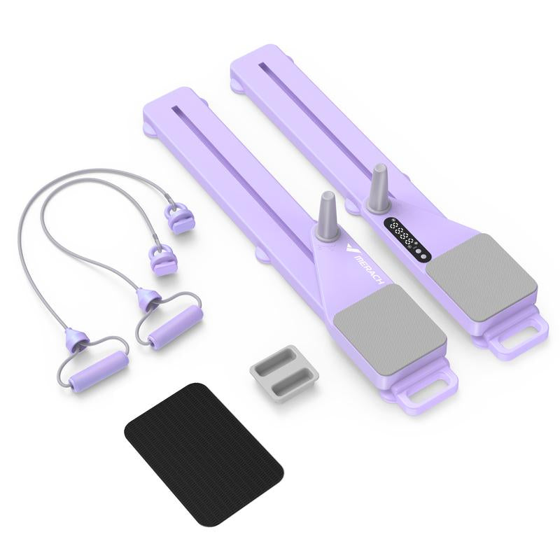 Merach Multi-Functional Adjustable Ab Exercise Board, Split Ab Slide Roller Board, Home Pilates Reformer with Knee Mat for Home Gym Core & Ab Strength Training, Abdominal Crunch Machine, Tiktokshopblackfriday