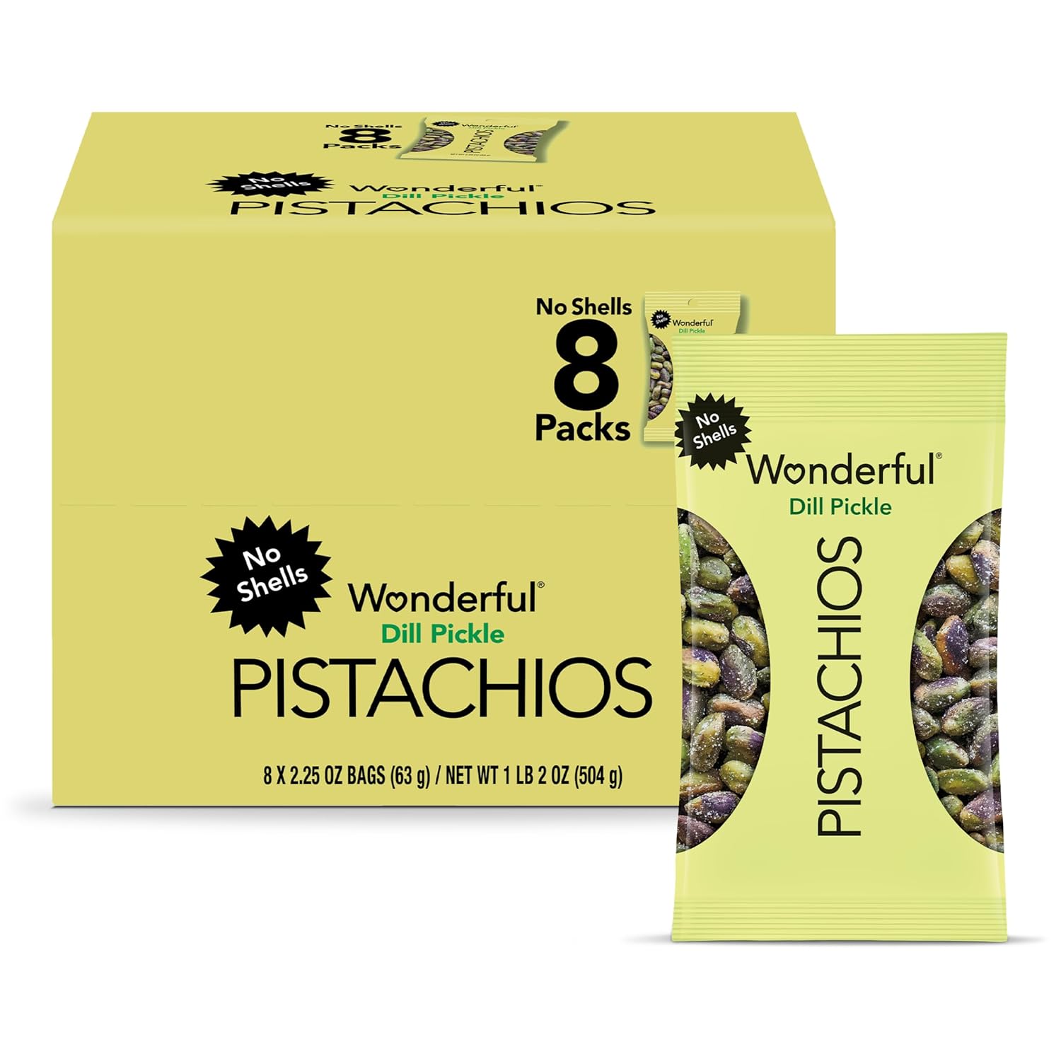 Wonderful Pistachios No Shells, 3 Flavors Mixed Variety Pack of 9 (0.75 Ounce), Roasted & Salted Nuts (4), Chili (3), Honey (2), Protein Snacks, Gluten Free, Healthy Snacks Variety Pack for Adults