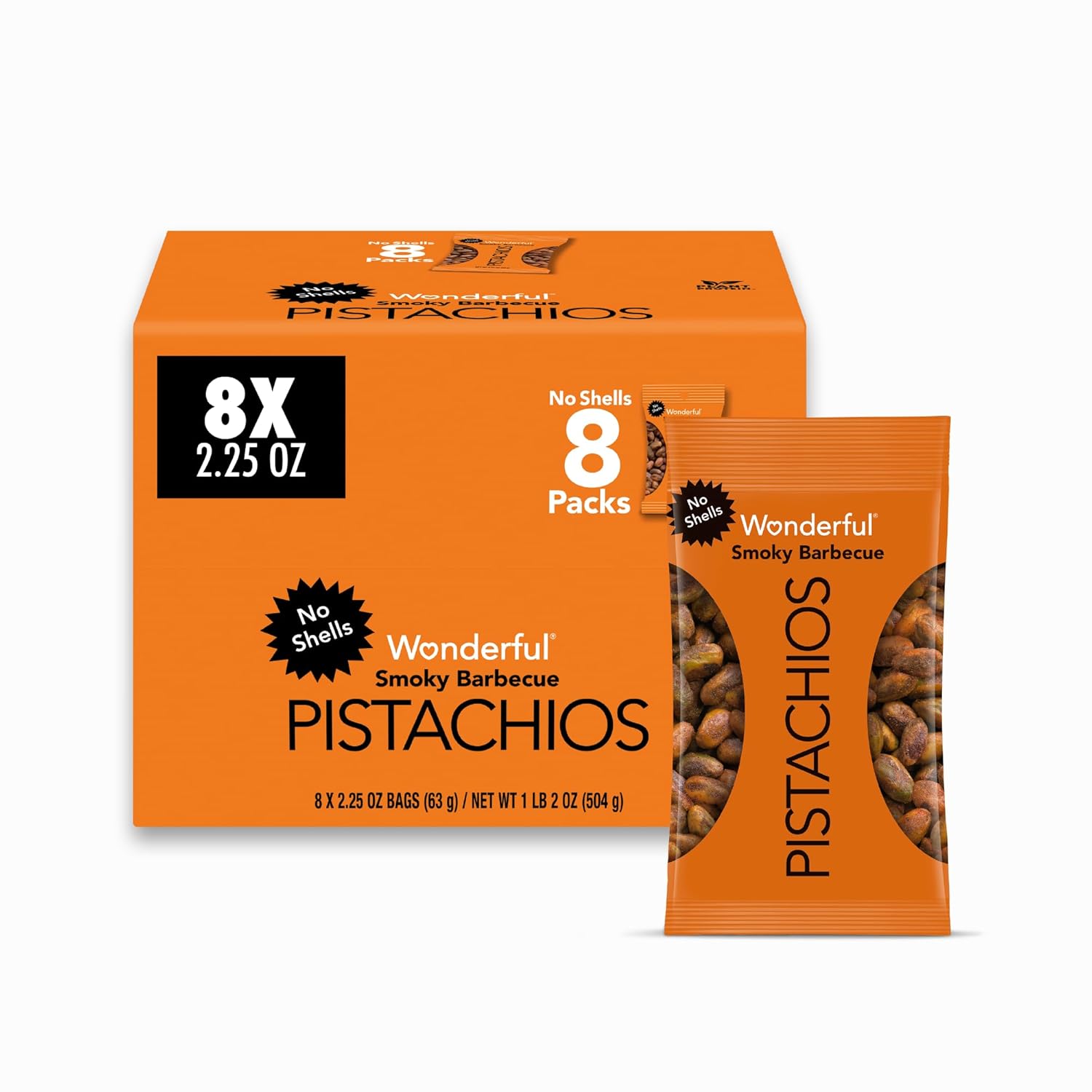 Wonderful Pistachios No Shells, 3 Flavors Mixed Variety Pack of 9 (0.75 Ounce), Roasted & Salted Nuts (4), Chili (3), Honey (2), Protein Snacks, Gluten Free, Healthy Snacks Variety Pack for Adults
