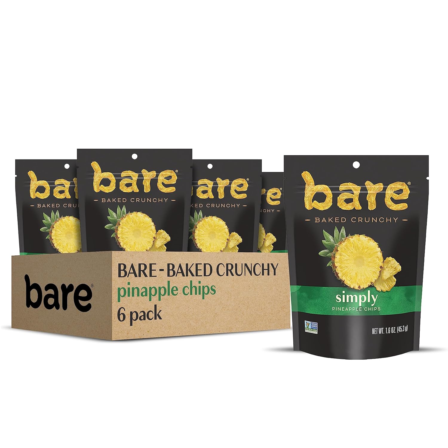 Bare Baked Crunchy, Fruit Variety Pack, 0.53 Ounce (Pack of 16)