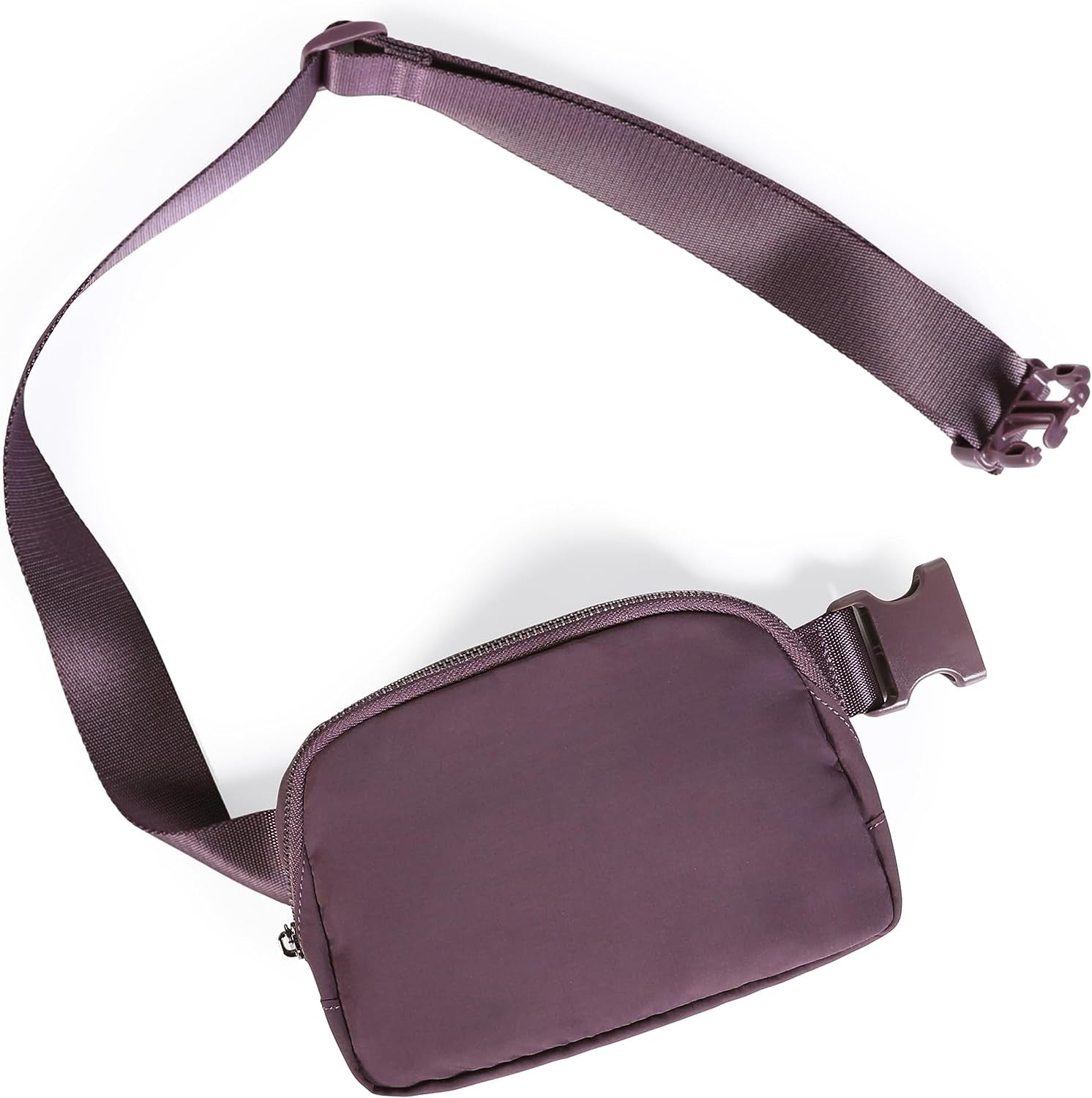 ODODOS Unisex Mini Belt Bag with Adjustable Strap Small Fanny Pack for Workout Running Traveling Hiking, Black