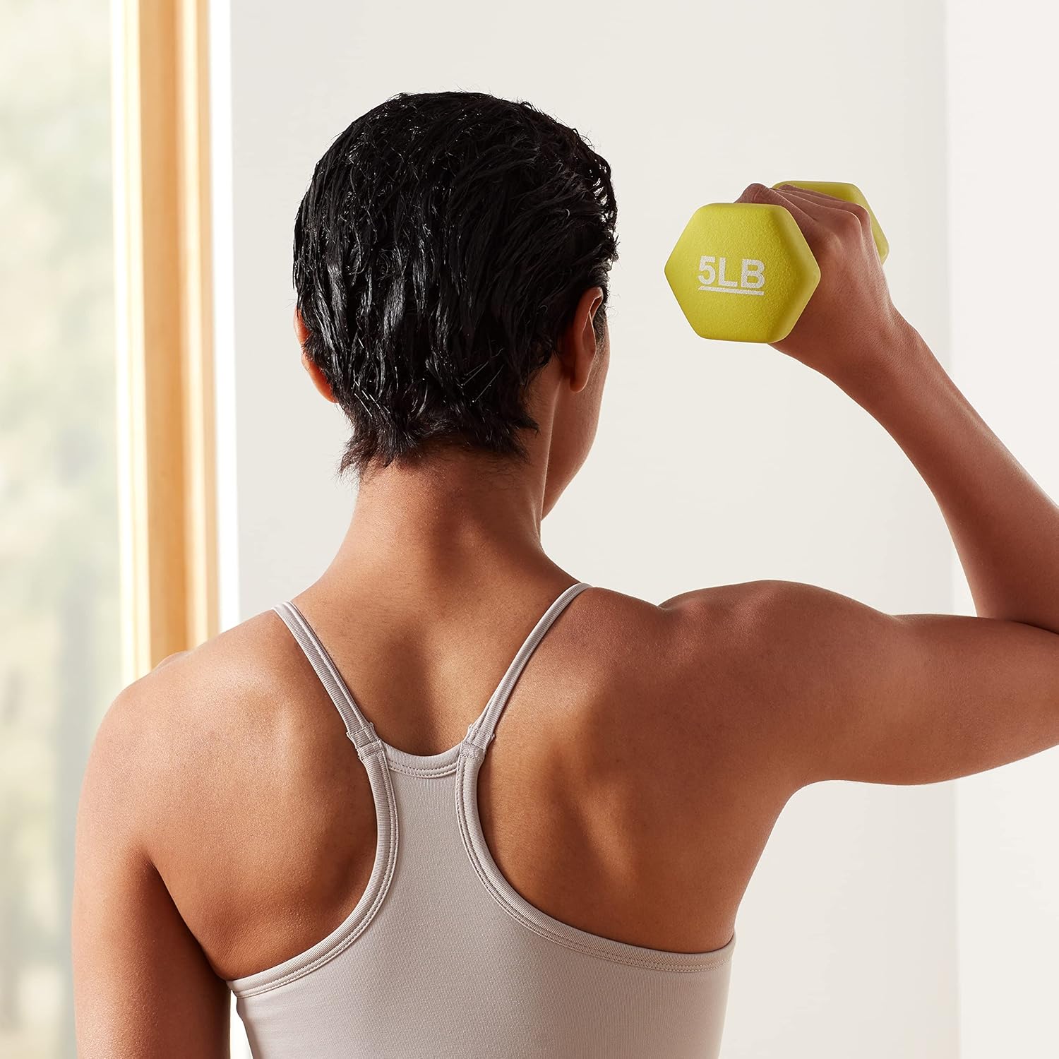 Amazon Basics Neoprene Dumbbell Hand Weights for Exercise and Muscle Toning