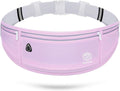 Slim Running Belt, Workout Fanny Packs for Women, Exercise Waist Pack Running Phone Holder Money Belt Runner Bag