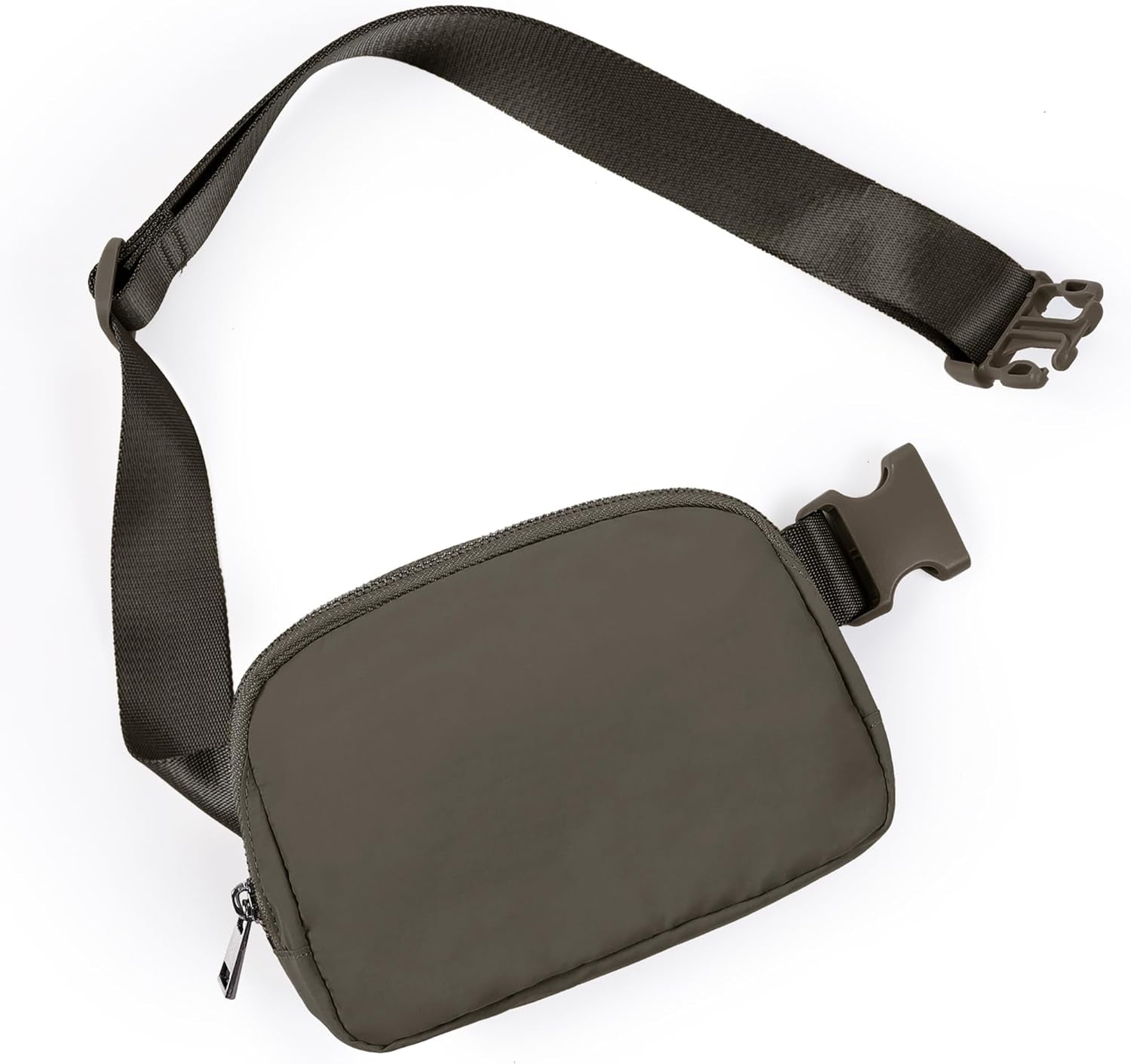 ODODOS Unisex Mini Belt Bag with Adjustable Strap Small Fanny Pack for Workout Running Traveling Hiking, Black