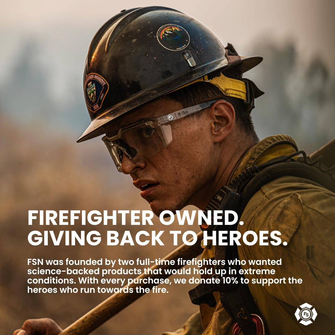 Fire Science Fire Salt Hydration Sticks, Electrolytes & Coconut Water, Hydration Drink Mix with Caffeine, Potassium & Sodium, Zero Sugar, Serve on the Go Packs, Caffeine Blue Raspberry, 32 Count