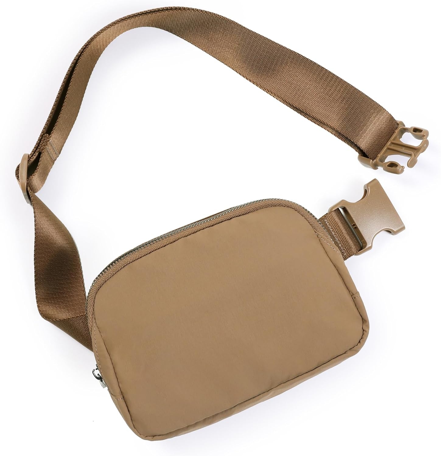 ODODOS Unisex Mini Belt Bag with Adjustable Strap Small Fanny Pack for Workout Running Traveling Hiking, Black