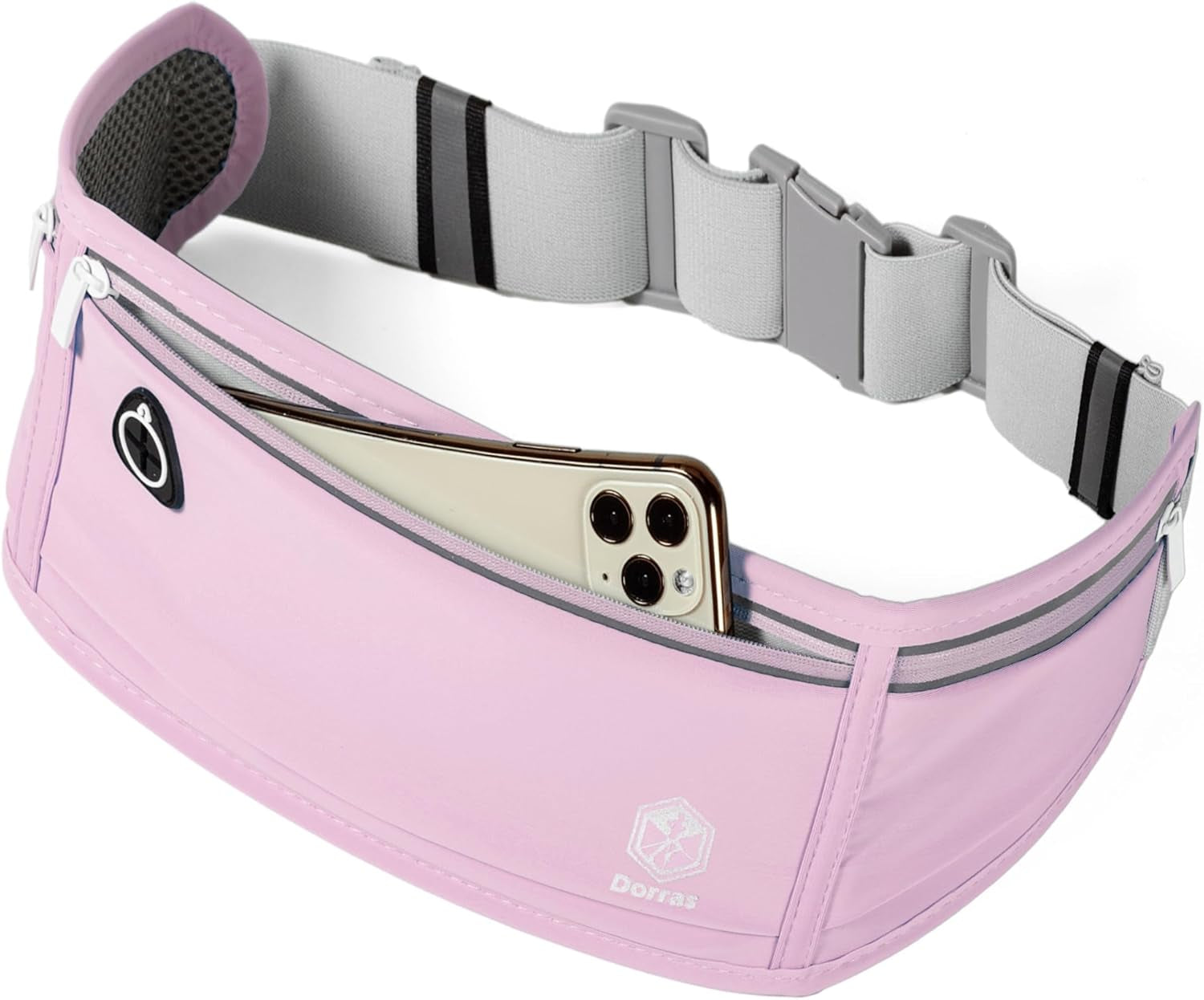 Slim Running Belt, Workout Fanny Packs for Women, Exercise Waist Pack Running Phone Holder Money Belt Runner Bag